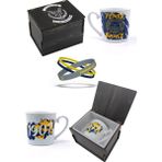 Fenerbahçe Orijinal Kupa Mug Bileklik Set Özel Ahşap Kutulu - Mavi - 250 ml