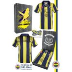 Fenerbahçe Orijinal Lisanslı 100. Yıl Forma Spor Bileklik Set Hediyelik Ahşap Kutulu - Lacivert - XL