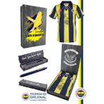Fenerbahçe Orijinal Lisanslı 100. Yıl Forma Uçlu Kalem Set Hediyelik Ahşap Kutulu - Lacivert - Sarı - 2XL