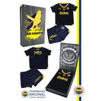 Fenerbahçe Orijinal Lisanslı 23-24 Lacivert Çocuk Forma Set Hediyelik Ahşap Kutulu