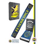 Fenerbahçe Orijinal Lisanslı Bir Şarkısın Sen Fenerbahçe Şal Atkı Kanarya Baskılı Ahşap