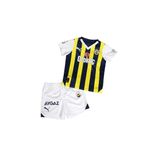 Fenerbahçe Orijinal Lisanslı Çubuklu Çocuk Forma Set 23-24 Miniset Kanarya Baskılı Hediyelik Ahşap Kutulu (3 Yaş)