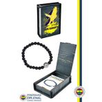 Fenerbahçe Orijinal Lisanslı Fb Logo Lav Taşı Doğaltaş Bileklik Kanarya Baskılı Hediyelik