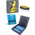 Fenerbahçe Orijinal Lisanslı Sarı Lacivert Çift Taraflı Silikon Çocuk Bileklik Kanarya Baskı Kutulu