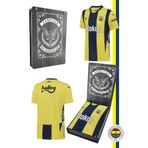 Fenerbahçe Orijinal Lisanslı Unisex 2024-2025 Yeni Sezon Sarı Lacivert Çubuklu Forma Ahşap Kutulu