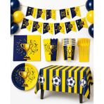 Fenerbahçe Temalı 52 Parça 8 Kişilik Doğum Günü Seti Tabak Bardak Balon Flama - Sarı