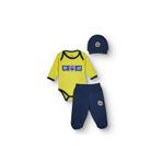 Fenerbahçe Unisex Body-Alt-Şapka Lisans Baskılı Çıtçıtlı Bisiklet Yaka Long Sleeve Patikli