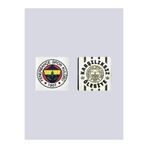 FENERIUM Fenerbahçe Beyaz Altı Renk Logolu Baskı Unisex Bileklik,Beyaz Tek Ebat