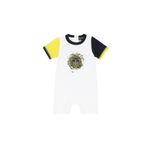 FENERIUM Fenerbahçe Beyaz Tek Renk Logolu Bebek Tulum,Beyaz 2 Yaş