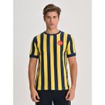 Fenerium Retro Çubuklu Forma 64/65 - S - Sarı - Lacivert