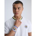 Fenerium TA177UFY075LC Fenerbahçe Sarı Lacivert Baskı Unisex Bileklik