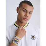 Fenerium TA177UFY095LC Fenerbahçe Sarı Lacivert Çubuklu Baskı Unisex Bileklik