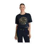 Fenerium Tribun Gold Logolu T-Shirt Lacivert, 40, TK010BGK04, FB LACİ YENİ, Kadın