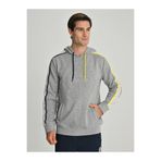 Fenerium Tribun Kol Detaylı Sweatshirt Gri Melanj, XS, TK017EGK35, GRİ MELANJ, erkek