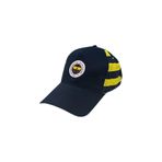 Fenerium Unisex Çubuklu Şapka Lacivert-Sarı, 58, TA019UGK01, LACIVERT-SARI, Unisex Yetişkin