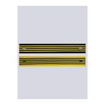 Fenerium Unisex Şerit Kaşkol Atkı, Tek Ebat, TA020UGK06, LACIVERT-SARI, üniseks-yetişkin