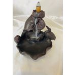 Feng Shui Buda Yenilik İlerleme Lotus Çiçek Geri Akış Tütsülük Ters Akış Şelale Kaliteli Seramik Kah