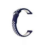 Fenix Chronos Icin Delikli Silikon Kordon Lacivert Beyaz