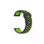 Fenix Chronos Icin Delikli Silikon Kordon Siyah Yesil