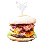 FENNEK Burger şişi, 6 adet, paslanmaz çelik mangal aksesuarı, Almanya'da üretilmiştir