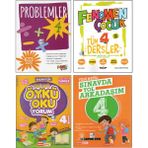 Fenoemen 4. Sınıf Problemler+Tüm Dersler+Kırmızı B. Öykü Okuyorum+Sınavda Yol Arkadaşım (4 Kitap)