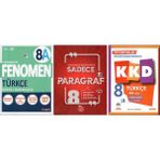 Fenomen 8. Sınıf 8A Türkçe+Newton Sadece Paragraf+Kurmay Kazanım Kavrama D. (3 Kitap)