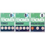 Fenomen 8. Sınıf 8A Türkçe+Paragraf+Anlam Bilgisi (3 Kitap)