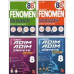 Fenomen 8. Sınıf 8B Fen B.+8B Matematik+Newton Adım Adım Zirveye Fen B.+Matematik (4 Kitap)
