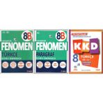 Fenomen 8. Sınıf 8B Türkçe+Paragraf+Kurmay Kazanım Kavrama D. (3 Kitap)
