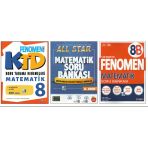 Fenomen 8.Sınıf Konu Tarama Denemeleri+Newton All Star+Fenomen 8B Matematik (3 Kitap)