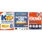 Fenomen 8.Sınıf Konu Tarama Denemeleri+Newton All Star+Fenomen 8B Matematik (3 Kitap)