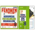 Fenomen 8.Sınıf Kurumsal Fasikülleri+Kurmay Kurumsal Fen Bilimleri Yaprak Test (2 Kitap)
