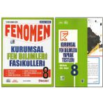 Fenomen 8.Sınıf Kurumsal Fasikülleri+Kurmay Kurumsal Fen Bilimleri Yaprak Test (2 Kitap)