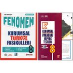 Fenomen 8.Sınıf Kurumsal Türkçe Fasikülleri +Kurmay Kurumsal Paragraf Yaprak Test (2 Kitap)