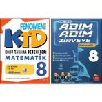 Fenomen 8.Sınıf Matematik Ktd+Newton Adım Adım Zirveye Matematik (2 Kitap)