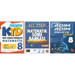 Fenomen 8.Sınıf Matematik Ktd+Newton All Star Matematik+Newton Adım Adım Zirveye Matematik (3 Kitap)