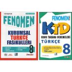Fenomen 8.Sınıf Türkçe Fasikülleri+Fenomen Türkçe Konu Tarama Denemeleri (2 Kitap)