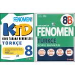 Fenomen 8.Sınıf Türkçe Konu Tarama Denemeleri+Fenoemen 8.Sınıf Türkçe 8B (2 Kitap)