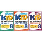 Fenomen 8.Sınıf Türkçe Konu Tarama Denemesi+Ktd Matematik+Ktd Fen (3 Kitap)