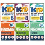 Fenomen Ktd+8A 8. Sınıf Matematik+Türkçe+Fen B. (6 Kitap)