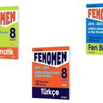 Fenomen Okul 2024 8. Sinif Lgs Matematik + Turkce + Fen Cikmis Sorulari Ve Ikiz Sorular Seti
