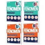 Fenomen Okul 2024 8. Sınıf Lgs Paragraf + Matematik A + B Soru Bankası Seti 4 Kitap