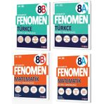 Fenomen Okul 2024 8. Sınıf Lgs Türkçe + Matematik A + B Soru Bankası Seti 4 Kitap