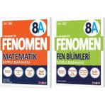Fenomen Okul 2025 8. Sınıf A Serisi Matematik Soru Bankası - Fen Bilimleri Soru Bankası Seti 2 Kitap