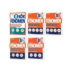 Fenomen Okul 2025 8. Sınıf Matematik Kök + A + B Soru Bankası + Geometri Seti 5 Kitap