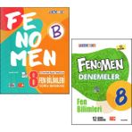 Fenomen Yayıncılık Fenomen 8. Sınıf Fen Bilimleri Soru Bankası + Deneme 2 Kitap