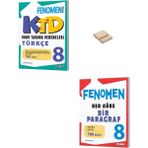 Fenomen Yayıncılık Lgs 8. Sınıf Türkçe Konu Tarama Denemeleri ve Her Güne Bir Paragraf Soru Bankası + Telefon Tutucu - Video Çözümlü