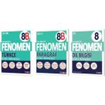 Fenomen Yayınları 2025 8. Sınıf Türkçe - Paragraf B Serisi - Dil Bilgisi Soru Bankası 3'lü Set