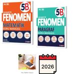 Fenomen Yayınları 5.SINIF Matematik B + PARAGRAF B Soru Bankası SET PRİZ TUTUCU HEDİYE 2025-2026 MÜFREDAT