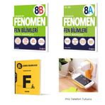 Fenomen Yayınları 8.sınıf Fen Bilimleri A + B Serisi ve Hız 8.sınıf Fen Soru Bankası 3 Kitap Set (priz telefon tutucu hediye)